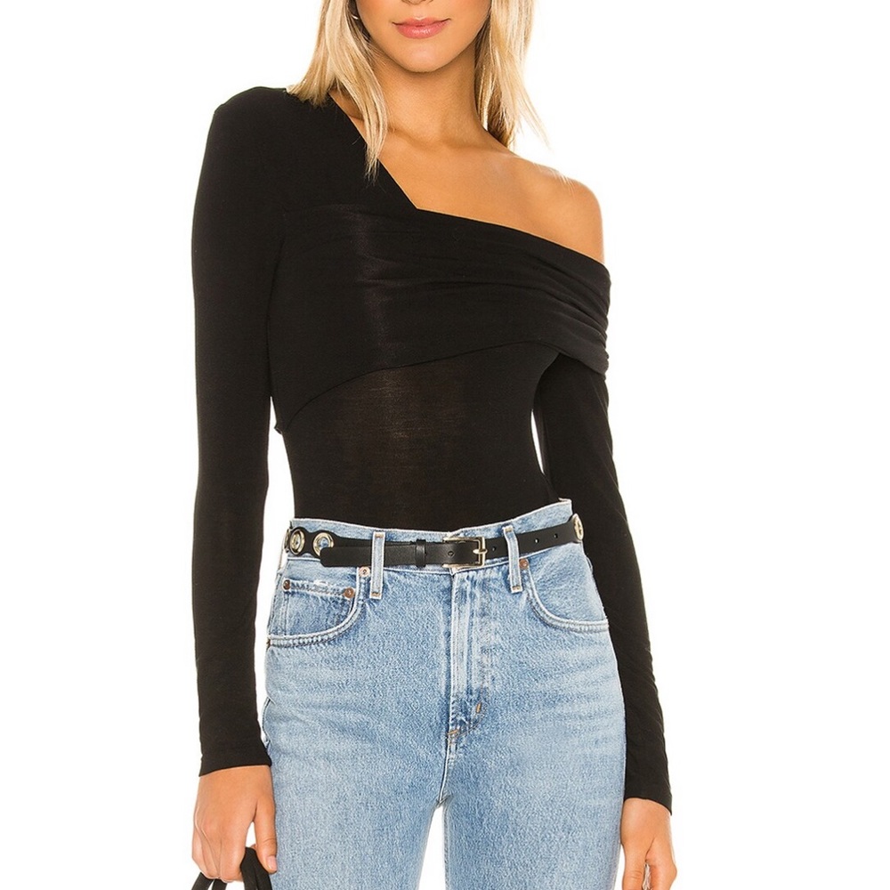 NWT BCBG Knit Bodysuit Black XS